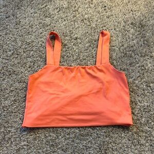 coral pink/orange tank top